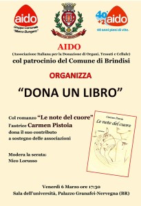 Locandina presentazione libro Carmen Pistoia