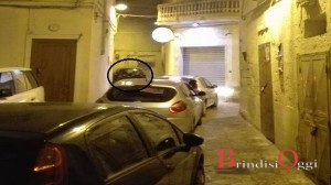 auto bloccata nel centro storico