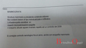 esito mammografia brindisi