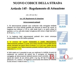 attraversamenti pedonali cds