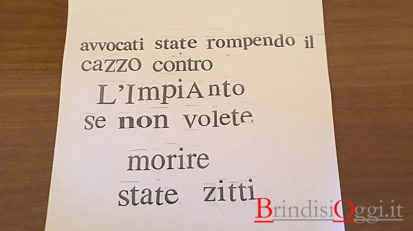 lettera minaccia mancini