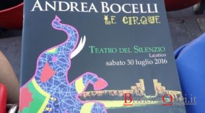 Cartellone de Le Cirque di Andrea Bocelli